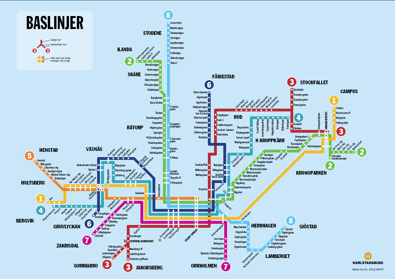 AVSTÅND TILL KOLLEKTIVTRAFIK I Karlstad är det enkelt att leva utan bil! Det är Karlstadsbuss vision.