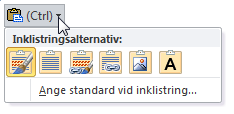 Sammanställa data - Kopiera och länka till annat program Kopiera och länka till annat program Om du har skapat en kalkyl eller ett diagram i Excel kan du överföra uppgifterna till exempel till Word