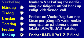 WindataRestore (3) 9 För att återföra tidigare utförd WinDataBackup så skall funktionen WindataRestore utföras via ZIP- DATA-programmet.