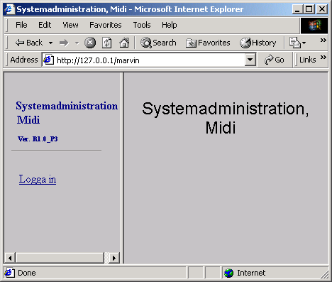Konfigurationen av IIS är nu klar och dess Manager kan stängas. 6.3 Kontrollera installationen Installationen av Marvin Midi Server är nu klar.