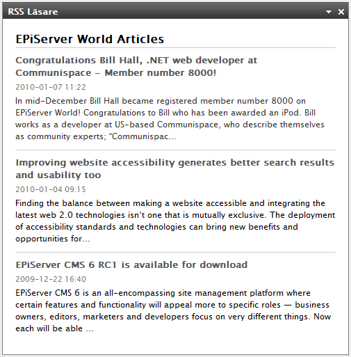 Arbeta med EPiServer OnlineCenter 19 länk. Ange en visningstitel i fältet Titel och en webbadress för länken i fältet URL.