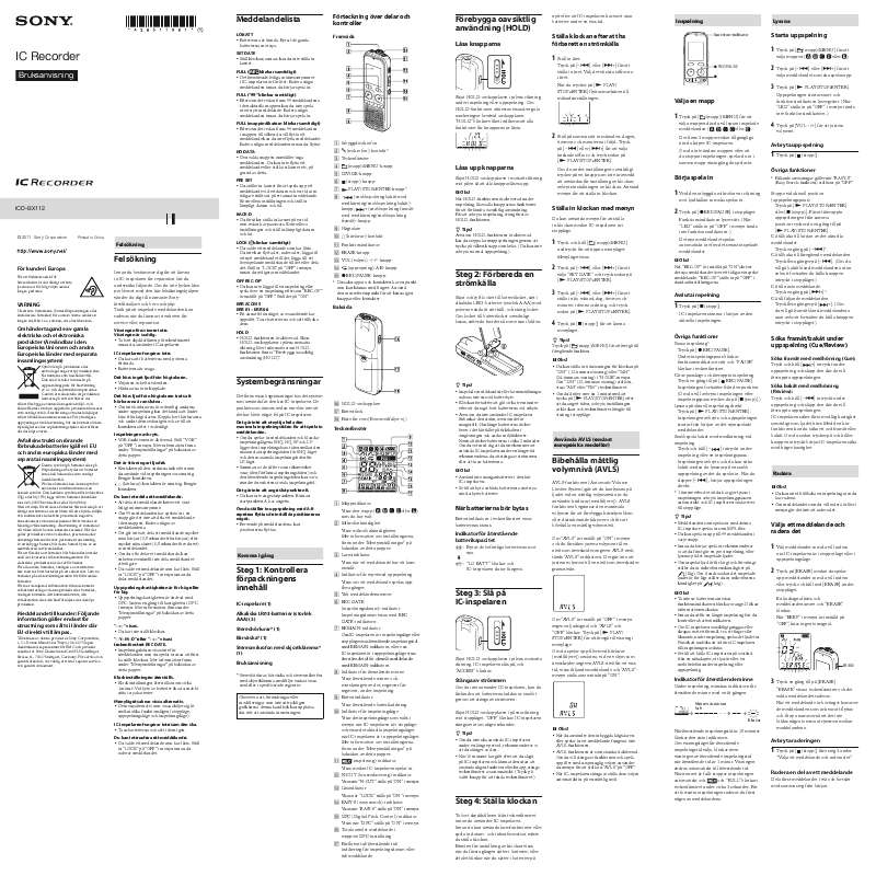 Du hittar svar på alla dina frågor i instruktionsbok (information, specifikationer,
