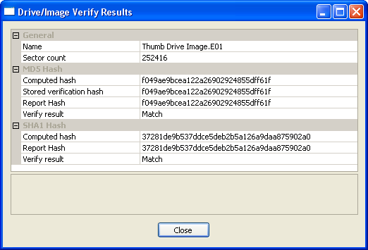 Verification Encase / DD?
