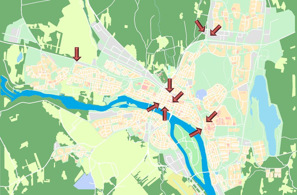 8.3.1 Alternativ 1: Entré Norr Alternativ 1 placerar den andra snabbladdstationen vid Ersboda Greenzone.