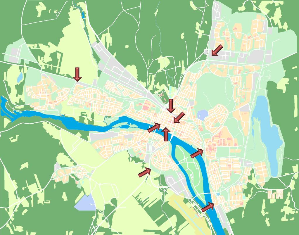 8.3.4 Alternativ 4: Entré Syd+Väst Alternativ 4 innehåller två snabbladdstationer längs ringleden.