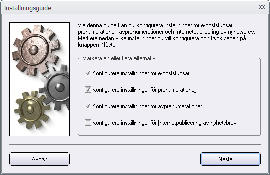 66 SamLogic MultiMailer - Hjälp ämnesrad, kan du skriva in en asterix (*) i inmatningsfältet Ämnesradprefix - prenumerationer eller Ämnesradprefix - avprenumerationer.