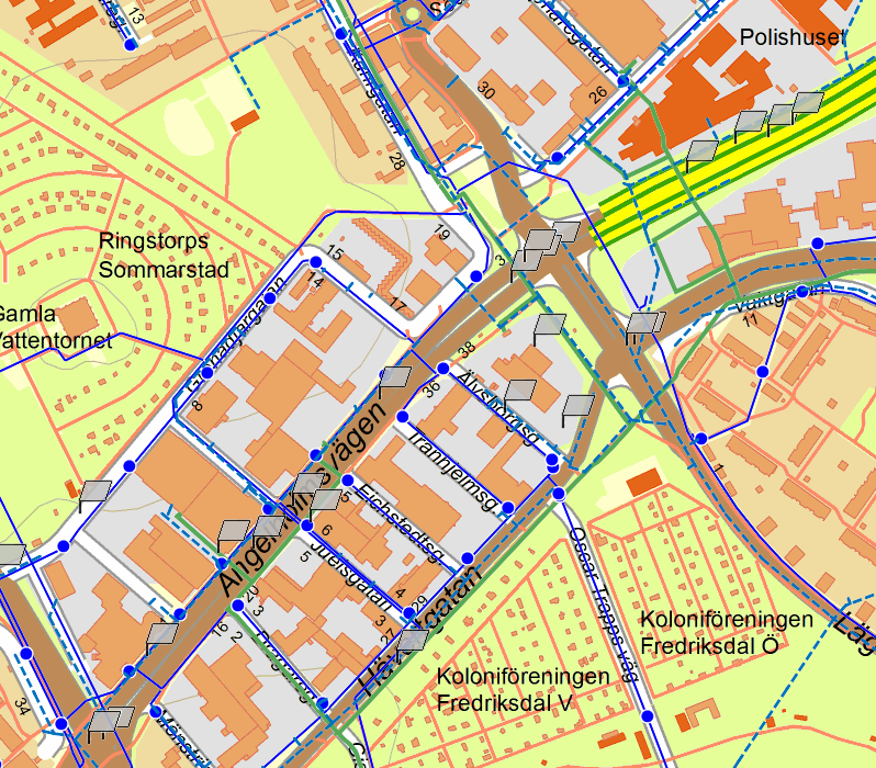 Sida 33 av 39 De flesta trafikolyckor sker av naturliga skäl i centrum samt längs de större vägarna där många bilar förflyttar sig varje dag.