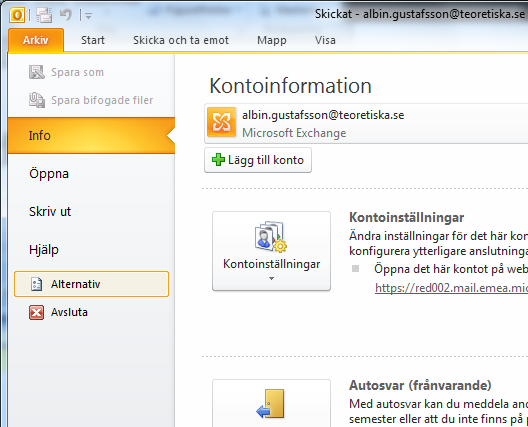 Skapa signatur i Outlook 2010 Så här