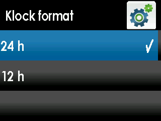 2 2.2.4 STÄLLA IN MOTTAGARENS KLOCKFORMAT Följ anvisningarna nedan för att ställa in mottagarens klockformat (24 h eller 12