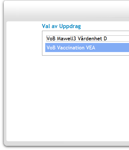 4. Välj uppdrag genom att markera uppdraget.