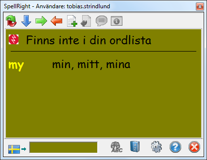 2.2 Ändra storlek och stil på ordförslagen 1. Klicka på knappen Inställningar för att göra personliga inställningar och välj sedan fliken Grafik. 1. Ställ in färg på ordförslag och bakgrund. 2.