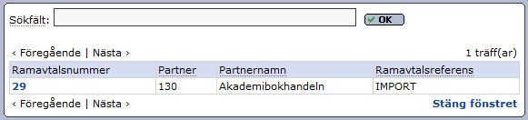 Senast Uppdaterad: 11-10-10 Exder Akademibokhandeln EDI Sida 18 av 52 2.4.2 Lista adresser För att skriva ut en lista över era adresser går ni till menyn Partners Lista adresser.