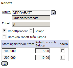 Senast Uppdaterad: 11-10-10 Exder Akademibokhandeln EDI Sida 25 av 52 2.5.1.1 Rabattgrundande och rabattberättigad På varje artikel finns inställningar för huruvida en artikel skall vara rabattgrundande och/eller rabattberättigad.