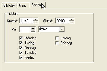 F U N K T I O N Inloggningsuppgifter för Garp Ange användare och lösenord samt bolagsid för inloggning till Garp. Detta överstyr det som angetts under generella inställningar.