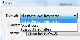 MENY Menyn ser likadan ut på alla applikationer och har det mesta gemensamt med andra Windowsprogram. MANUS, VERKTYG och HJÄLP har dock en begränsad funktion i applikationen.