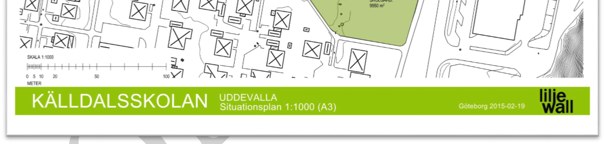 1.1 Inledning 1.1 Bakgrund Uddevalla kommun ska bygga en ny skola, Källdalsskolan. Den ska ersätta nuvarande Herrestadsskolan. Den nya skolan ska även innehålla idrottshall, infotek och fritidsgård.