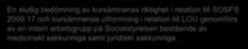 Projektorganisation Medicinskt sakkunniga Expertgrupp 1 Expertgrupp 2 Expertgrupp 3 Expertgrupper anlitas i projektet i syfte att definiera de behov som föreligger i form av kompetensmål inom olika