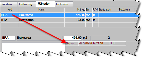 RAPPORTERING I FORMULÄR I de fall en post existerar, kan behandlingshistorik utläsas i formulär. För att dölja historiken, klicka på verktyget för historik eller tryck på Esc.