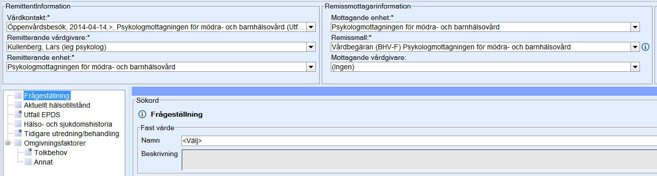 AKTUELLT - COSMIC TEXT: ISABEL LINDGREN Remiss till logoped Formuläret som vi använder vid 2½ år och vid eventuell uppföljning vid 3 år är enbart ett arbetsformulär och dras ut i Cosmic Ny blankett