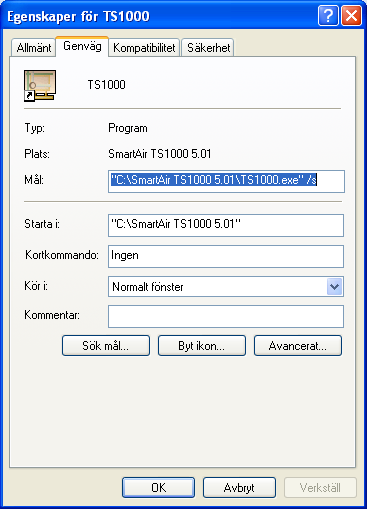 x eller tidigare TS1000 program måste importeras till TS1000 version 5 med hjälp av migreringsprogrammet Paradox to Firebird.