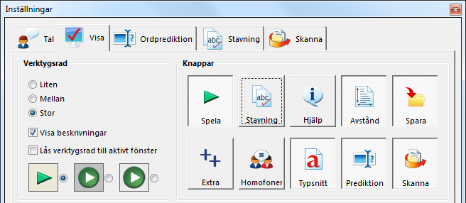 Att få inskannad text uppläst med talsyntes 1. Komma igång med ClaroRead Pro Starta talsyntesprogrammet 1. Gå till Startmenyn > Program > Claro Software 2. Klicka på för att starta talsyntesen.