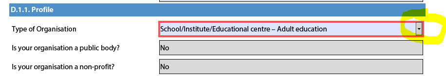 Sektion D är en avdelning i ansökan där ni beskriver er organisation och partnerorganisationerna. Börja med att fylla i ansökarens PIC-nummer och tryck sedan på Check PIC.