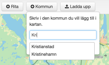 Manual Öppen 2014 11 13 PA1 4 (5) 3. Editera genom att dra i de små vita fyrkanterna 4. Klicka på Klar när området är färdigt. Knappen finns ovan kartan på vänster sida. 5.