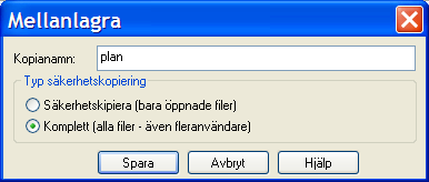 10... Kapitel 18 13.05.2009 Spara ritningen DDS-CAD Arkitekt 6.5 Läs noga igenom innehållet i dialogboxen innan du går vidare.