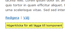 Övning 1 Redigera och byt ut texter Att uppdatera en text är nog den vanligaste uppgiften för dig som webbredaktör.