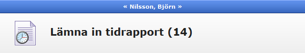 1.3 Byta lösenord För att byta ditt lösenord, ta dig till din profil, antingen via huvudmenyn mitt på sidan, eller genom att klicka på figuren i snabbmenyn.