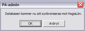 När du loggar in i PA-admin första gången efter att du ställt in företagsuppgifterna, får du meddelande om sökväg till föregående