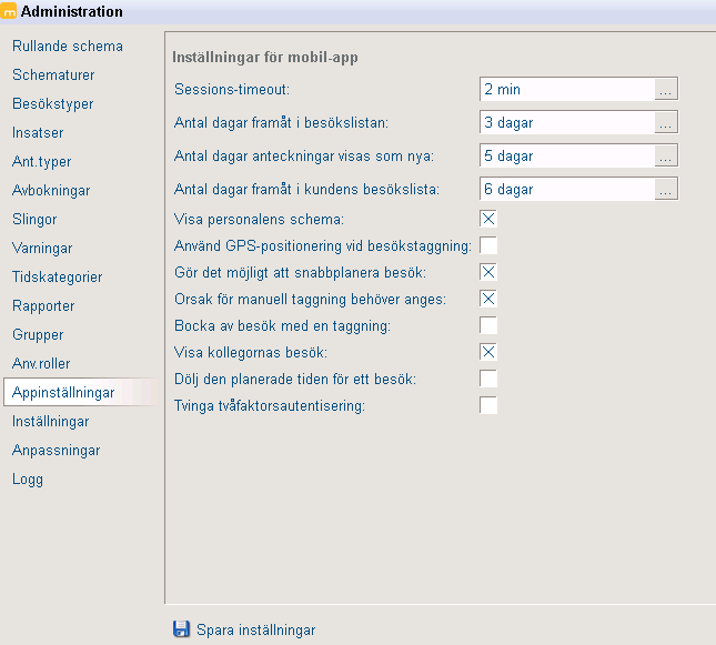 INNAN APPEN TAS I BRUK Säkerställ inställningen om att program från okända källor tillåts innan nedladdningen påbörjas. Gå till Inställningar/Säkerhet. Kryssa i Okända källor.