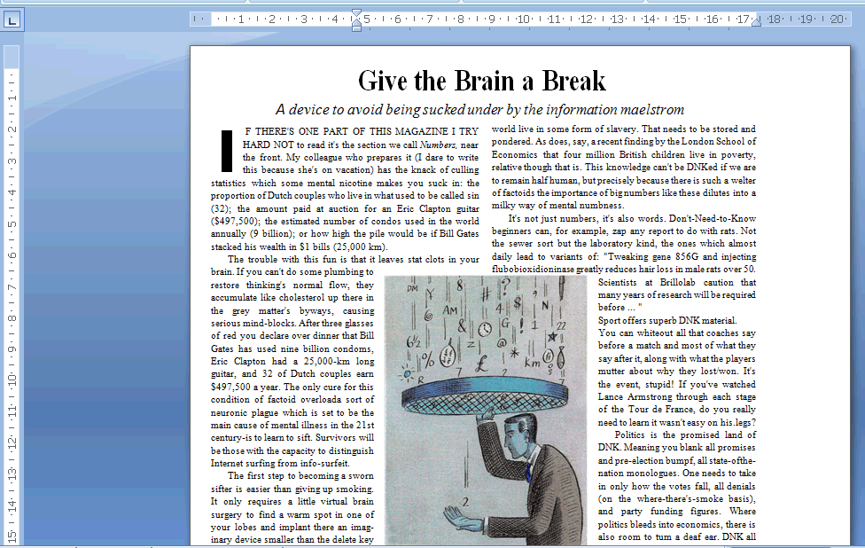 Readiris TM 14 - Användarhandbok Textblock, tabeller och bilder återges på samma plats som i originaldokumentet. Ord- och paragrafformatering bibehålls. Hyperlänkar återges också.