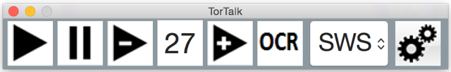 Manual TorTalk Mac 1.0 Introduktion TorTalk är ett program vars funktion är att läsa upp text med talsyntes. Målet är att det ska var så enkelt som möjligt att använda.