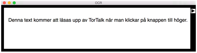 Här väljs vilka knappar som ska finnas tillgängliga. Om man inte använder alla knappar kan dessa väljas bort och då tar TorTalk mindre plats på skärmen. Stänger inställningarna.