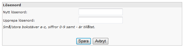 Beroende på skolans inställningar kan du om du klickar på Konto se något av följande fyra alternativ: Alternativ 1 Är fältet för ditt användarnamn som på bilden, ljusgrått, betyder det att du inte