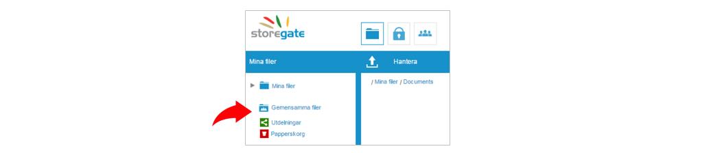 Du kan dessutom dela mappar och filer externt till kunder, leverantörer, konsulter och andra partners.