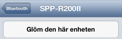 3. Para ihop skrivare med iphone 1. Se till att bara para ihop en skrivare + iphone i taget, så att du inte blandar ihop dem. 2. På iphonen, gå in på Inställningar -> Bluetooth.