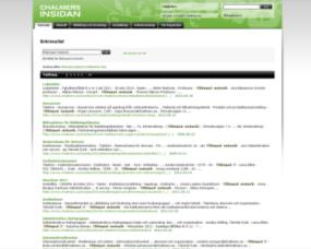 Utgångsläge EN SÖKLÖSNING / PLATTFORM