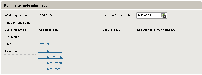 Sedan tidigare har Vitec Portal Marknad en färdig integration för publicering av objekt till Stockholm Stads Bostadsförmedling och även för automatisk återföring och hantering av sökandeförslag.