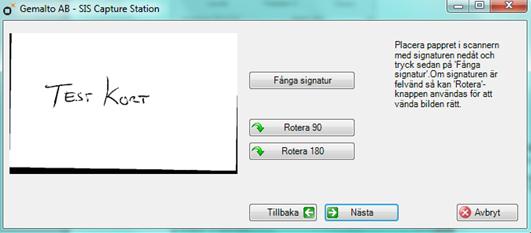SITHS UTBILDNING SUP P ORT VER 3. 3 S ID 15(46) G. Aktivera Skapa/Hantera kortbeställningar. Logga in i SCS med testkortets kort.