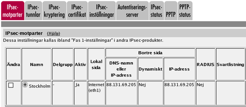 Ladda sedan ned certifikatet i PEM- eller DER-format. Detta certifikat ska laddas upp på sidan IPsec-motparter på den andra brandväggen/siparatorn.