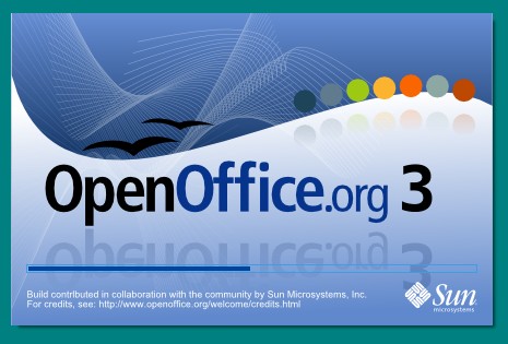 Startbilden för OpenOffice ska nu visas och ser ut så här. Första gången programmet används ska nedanstående guide gås igenom.
