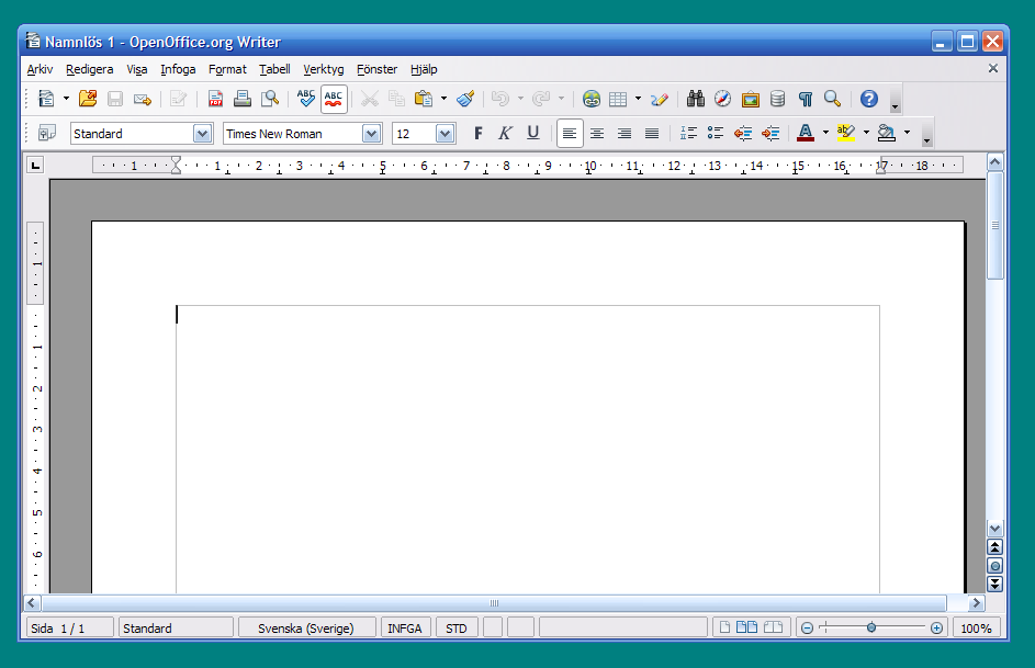 visar sig. Du kan även återfinna programmen under Startmenyn, Program, OpenOffice.org 3.0.