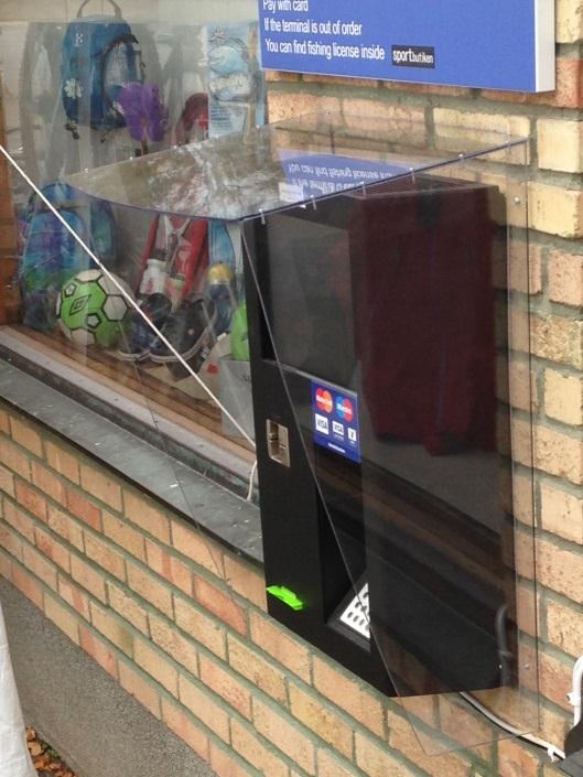 Byskeälvens fvo Webbutik, app och betalautomat Byskeälven har under 2013 utvecklat en egen webbutik för försäljning av fiskekort samt satt upp en betalautomat i Byske.