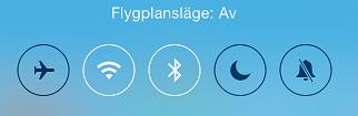 Flygplansläge Din ipad måste alltid vara i flygplansläge när du flyger.