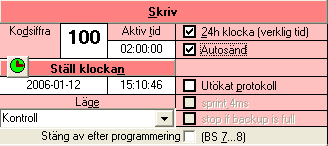 Nya batterier Här visas vilken status batteriet har på den lästa eller prgrammerade basenheten / masterstatinen. Batt byte datum när batteriet byttes Kap.