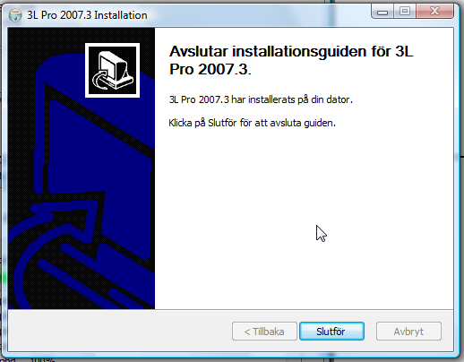 installation visas bilden nedan.