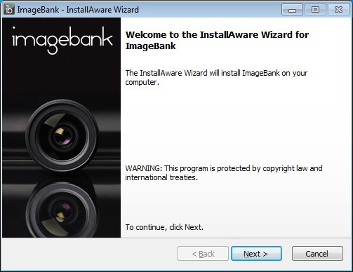 Svara ja på eventuella säkerhetsfrågor som dyker upp (Vista och Windows 7). 2. Installationen kontrollerar systemkraven för ImageBank.