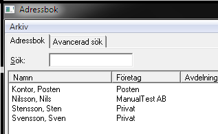 Använda ASSA Performer Navigering Under navigering kommer manualen visa var kan finna Personerna tillagda i ASSA Performer och vad det är för skillnad beroende på var de är.